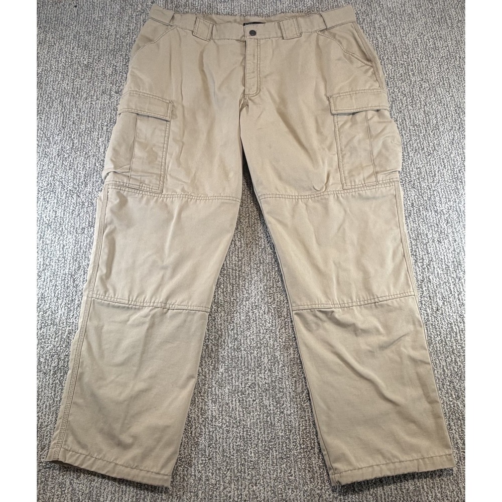 5.11 511 Tactical Series Men's Ripstop Pants 74003 Size 2XL Khaki Double Knee